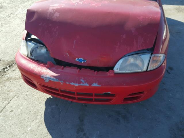 1G1JC524217229791 - 2001 CHEVROLET CAVALIER B RED photo 9