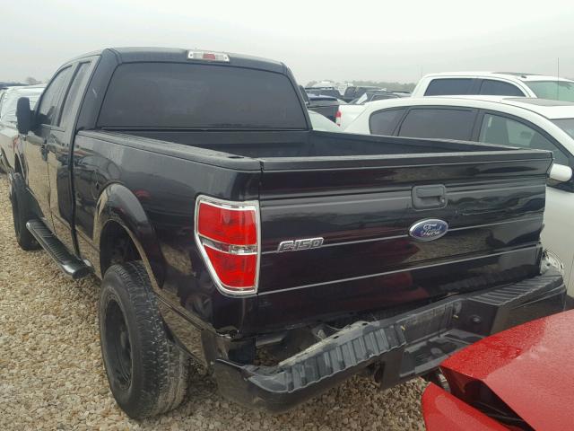 1FTFX1CF7DKE33286 - 2013 FORD F150 SUPER BLACK photo 3