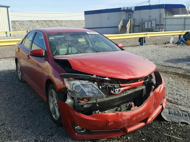 4T1BF1FK5DU643895 - 2013 TOYOTA CAMRY L RED photo 1