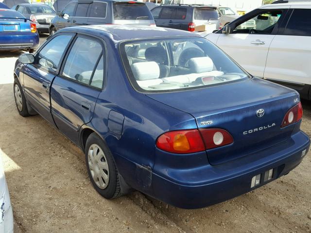 1NXBR12E62Z617813 - 2002 TOYOTA COROLLA CE BLUE photo 3