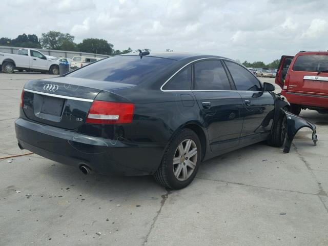 WAUAH74F26N135218 - 2006 AUDI A6 3.2 GREEN photo 4