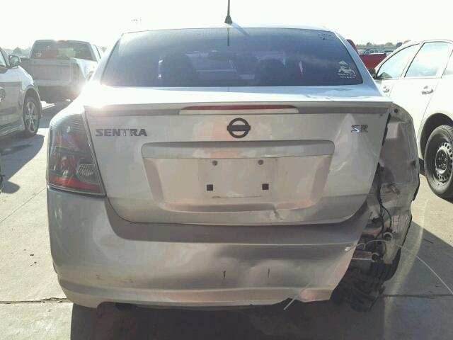 3N1AB6AP7BL654712 - 2011 NISSAN SENTRA 2.0 SILVER photo 9