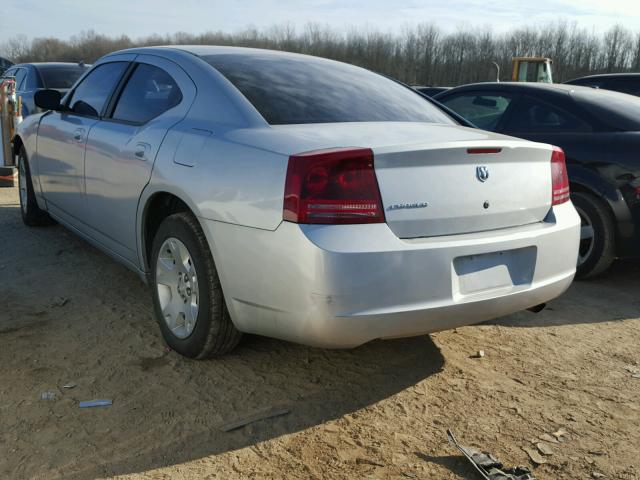 2B3KA43R97H797203 - 2007 DODGE CHARGER SE SILVER photo 3