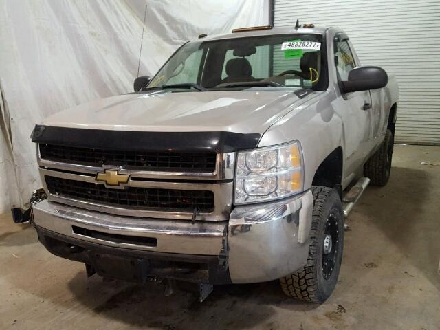 1GCHK34KX7E592174 - 2007 CHEVROLET SILVERADO SILVER photo 2