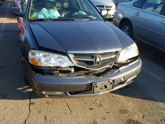 19UUA566X2A046957 - 2002 ACURA 3.2TL GRAY photo 9