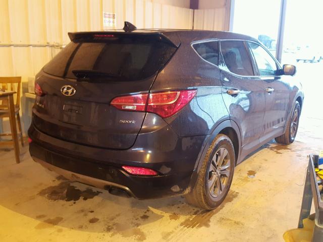 5XYZT3LBXDG021709 - 2013 HYUNDAI SANTA FE S GRAY photo 4