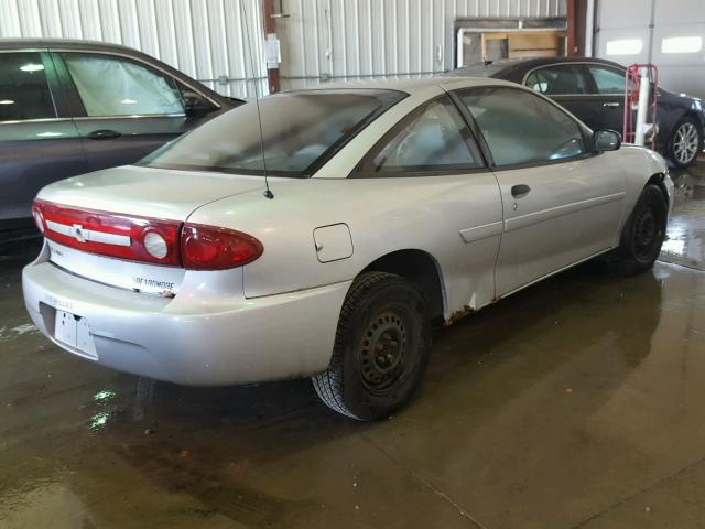 1G1JC12F437389412 - 2003 CHEVROLET CAVALIER SILVER photo 4