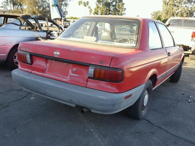 1N4EB32A6PC805099 - 1993 NISSAN SENTRA E RED photo 4