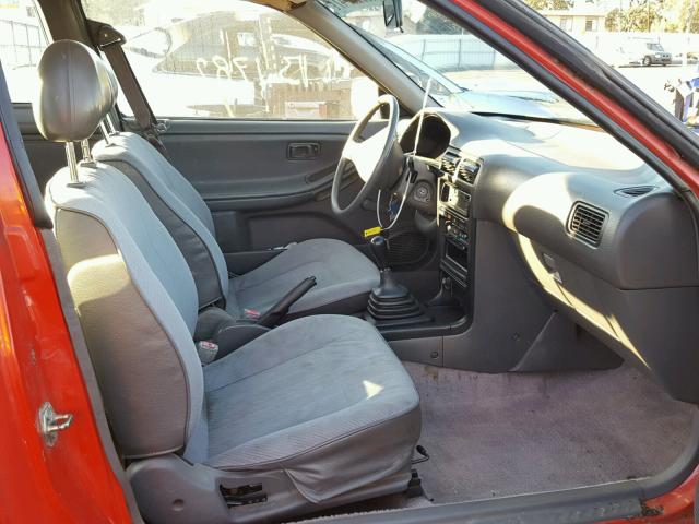 1N4EB32A6PC805099 - 1993 NISSAN SENTRA E RED photo 5