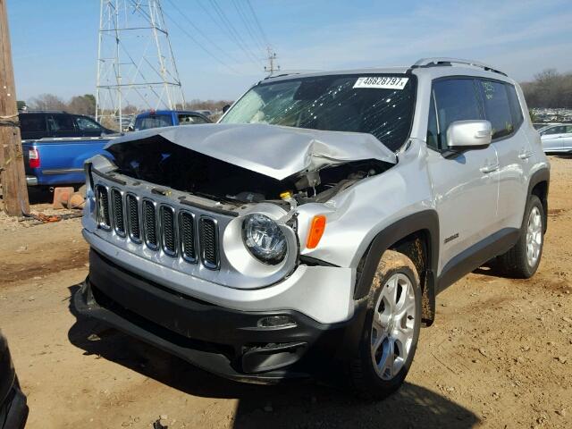 ZACCJBDT8FPC40636 - 2015 JEEP RENEGADE L SILVER photo 2