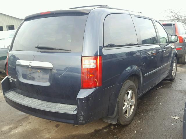 1D8HN54P98B190732 - 2008 DODGE GRAND CARA BLUE photo 4