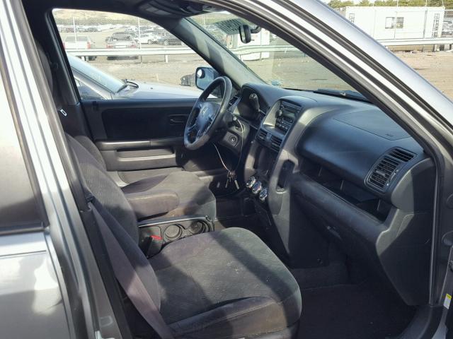 SHSRD78875U300120 - 2005 HONDA CR-V EX ნაცრისფერი ფოტო 5