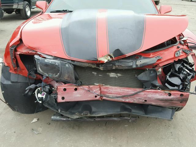 2G1FC1E32C9111209 - 2012 CHEVROLET CAMARO LT RED photo 9