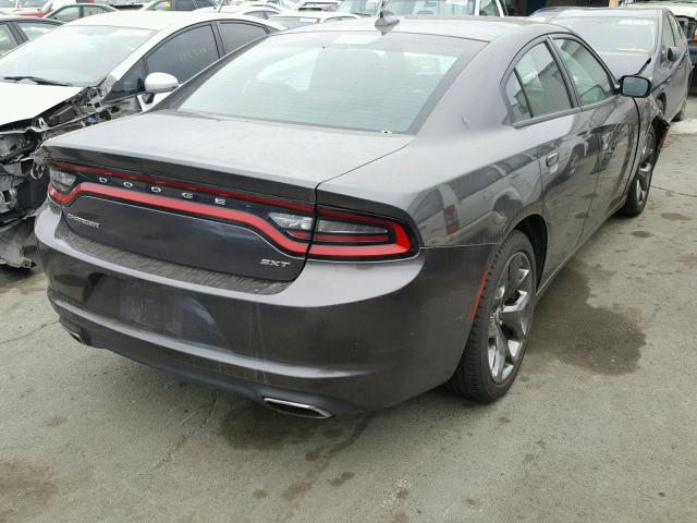 2C3CDXHGXGH154270 - 2016 DODGE CHARGER SX GRAY photo 4