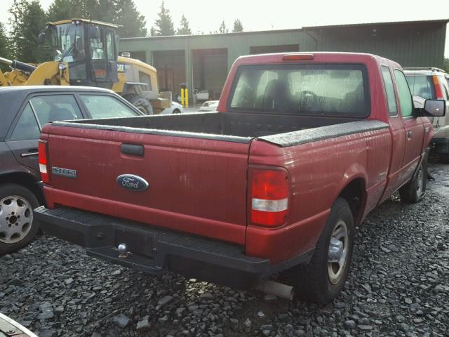 1FTYR14U46PA91446 - 2006 FORD RANGER SUP RED photo 4