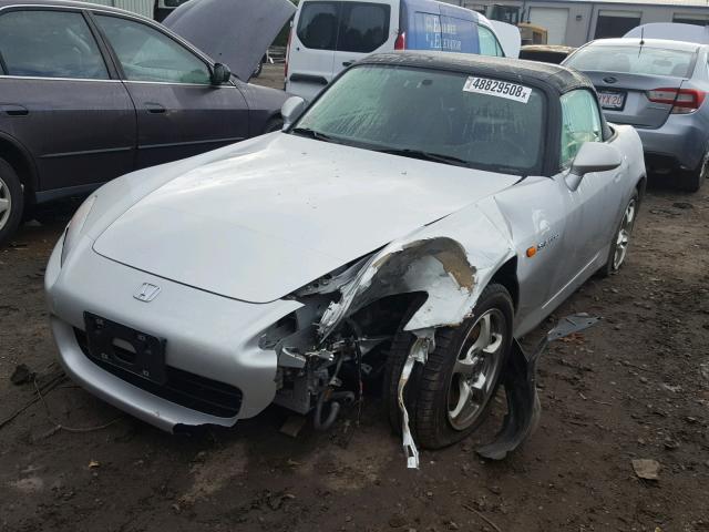 JHMAP114X2T008646 - 2002 HONDA S2000 SILVER photo 2