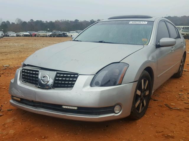 1N4BA41E54C870148 - 2004 NISSAN MAXIMA SE SILVER photo 2