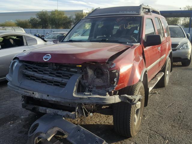 5N1ED28T94C646366 - 2004 NISSAN XTERRA XE RED photo 2