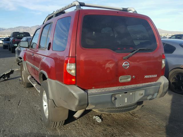 5N1ED28T94C646366 - 2004 NISSAN XTERRA XE RED photo 3