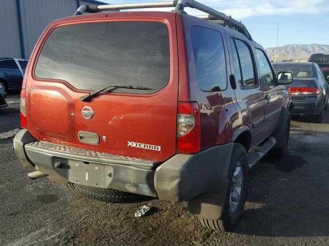 5N1ED28T94C646366 - 2004 NISSAN XTERRA XE RED photo 4