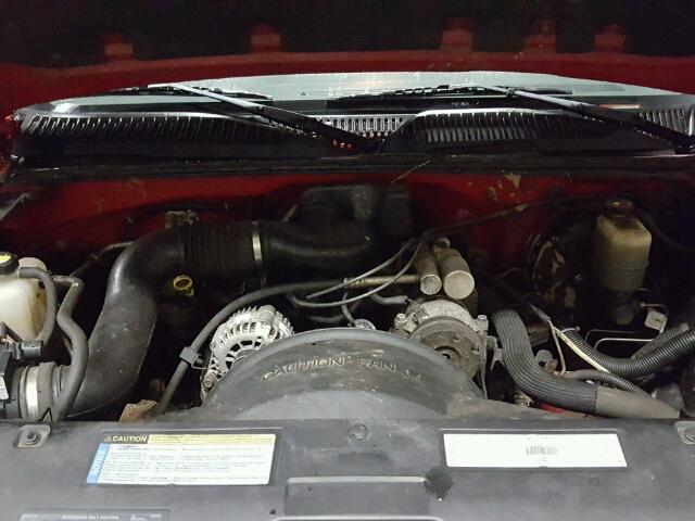 1GCEK14W5YZ231312 - 2000 CHEVROLET SILVERADO RED photo 7