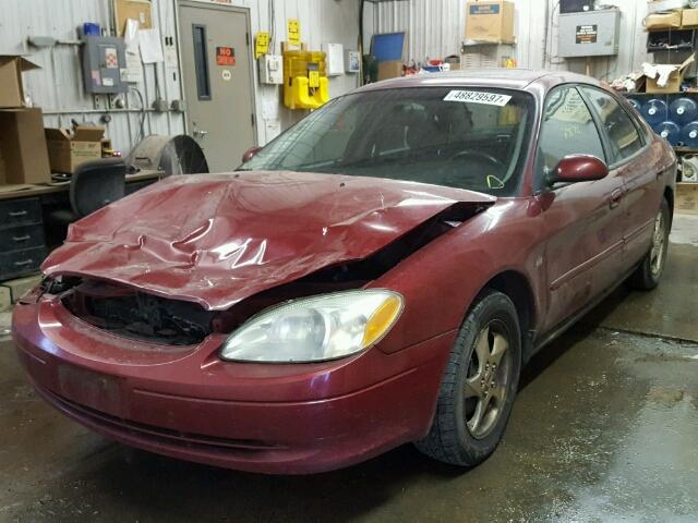 1FAFP55S93G103500 - 2003 FORD TAURUS SES MAROON photo 2