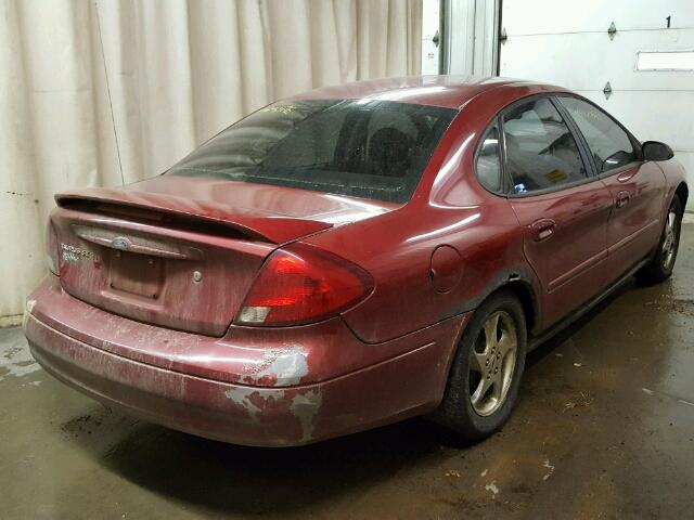 1FAFP55S93G103500 - 2003 FORD TAURUS SES MAROON photo 4