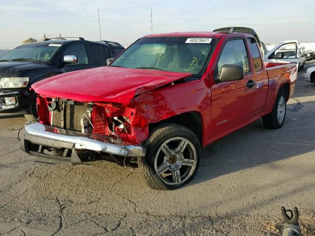 1GCCS198248221435 - 2004 CHEVROLET COLORADO RED photo 2