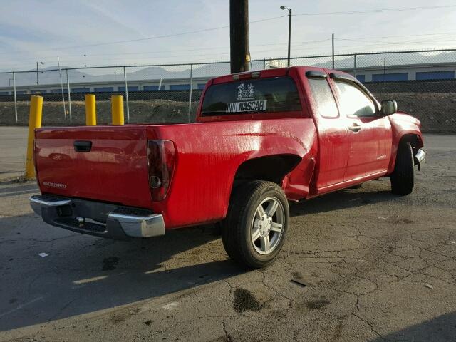 1GCCS198248221435 - 2004 CHEVROLET COLORADO RED photo 4