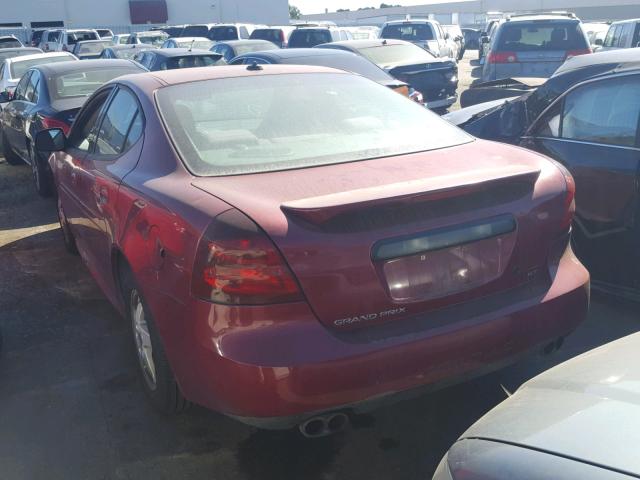 2G2WS522641164738 - 2004 PONTIAC GRAND PRIX BURGUNDY photo 3
