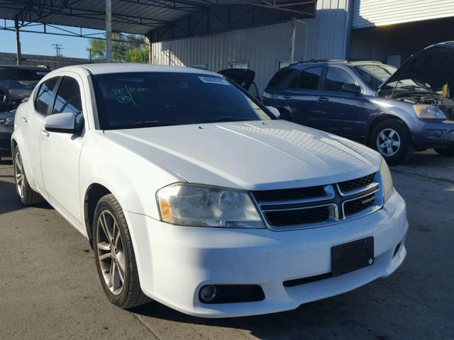 1B3BD1FG4BN548940 - 2011 DODGE AVENGER MA WHITE photo 1