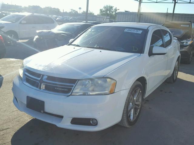 1B3BD1FG4BN548940 - 2011 DODGE AVENGER MA WHITE photo 2