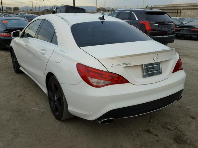 WDDSJ4EB0FN258124 - 2015 MERCEDES-BENZ CLA 250 WHITE photo 3