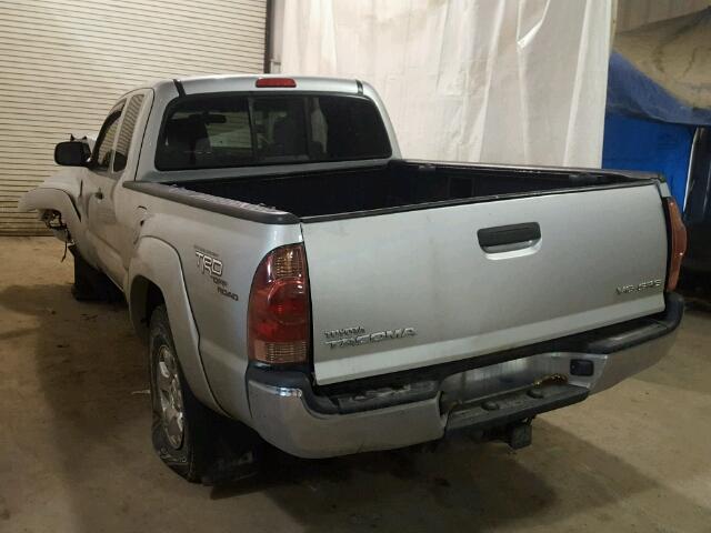 5TEUU42N38Z532294 - 2008 TOYOTA TACOMA ACC SILVER photo 3