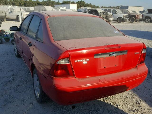 1FAFP34N76W122833 - 2006 FORD FOCUS ZX4 RED photo 3