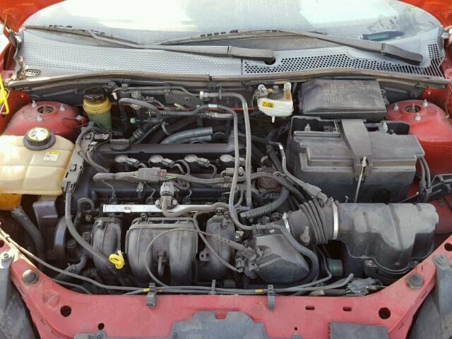 1FAFP34N76W122833 - 2006 FORD FOCUS ZX4 RED photo 7