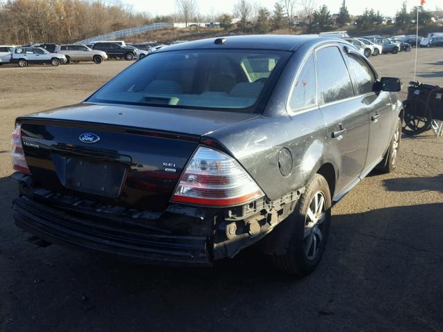 1FAHP27W39G117523 - 2009 FORD TAURUS SEL BLACK photo 4