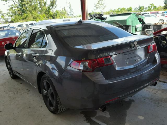 JH4CU2F69AC043968 - 2010 ACURA TSX CHARCOAL photo 3