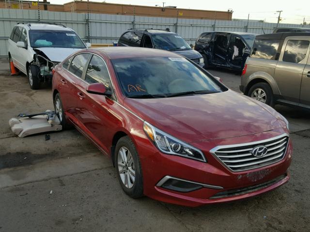 5NPE24AF8GH409032 - 2016 HYUNDAI SONATA SE MAROON photo 1