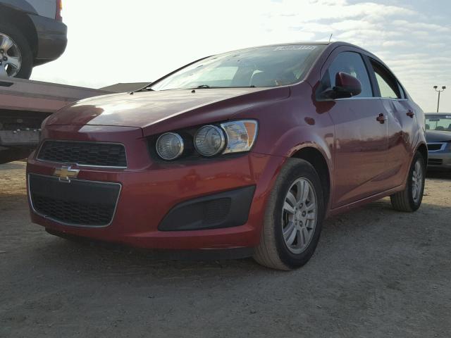 1G1JC5SH1G4155454 - 2016 CHEVROLET SONIC LT RED photo 2