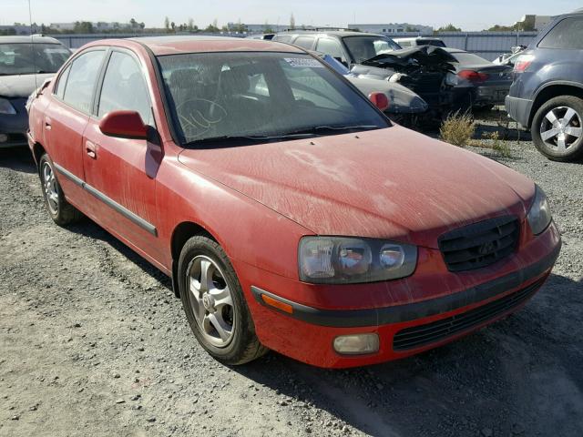 KMHDN45D23U677341 - 2003 HYUNDAI ELANTRA GL RED photo 1