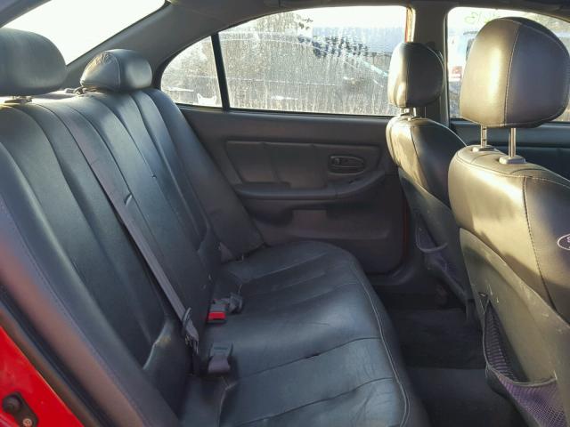 KMHDN45D23U677341 - 2003 HYUNDAI ELANTRA GL RED photo 6