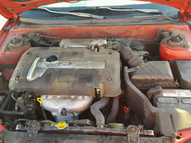 KMHDN45D23U677341 - 2003 HYUNDAI ELANTRA GL RED photo 7