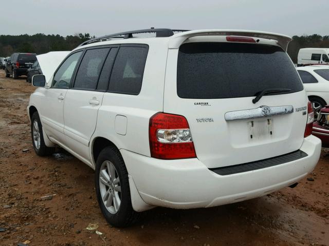 JTEDW21A460007220 - 2006 TOYOTA HIGHLANDER WHITE photo 3