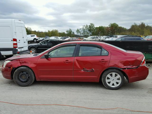 3FAHP06Z78R195441 - 2008 FORD FUSION S RED photo 9