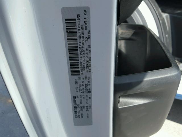 3C6TRVDG2FE501681 - 2015 RAM PROMASTER WHITE photo 10