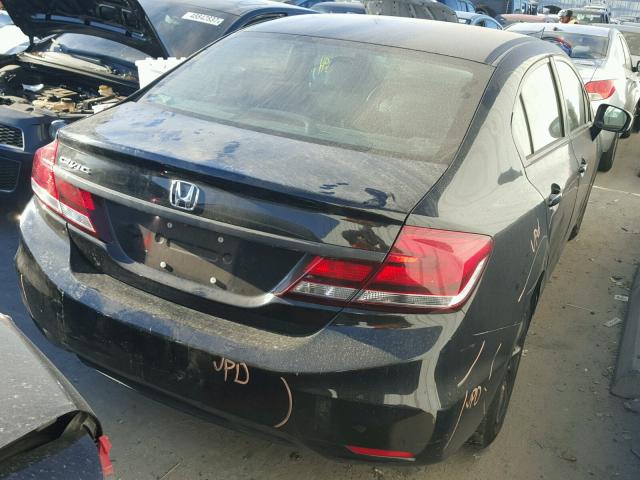 19XFB2F54FE246567 - 2015 HONDA CIVIC LX BLACK photo 4