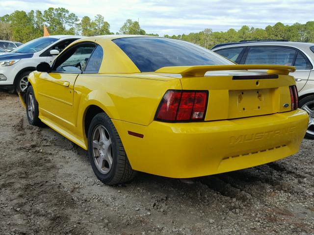 1FAFP40654F206909 - 2004 FORD MUSTANG YELLOW photo 3