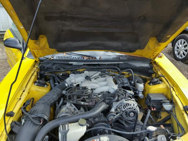 1FAFP40654F206909 - 2004 FORD MUSTANG YELLOW photo 7