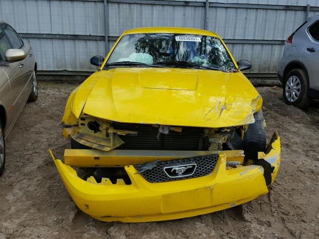 1FAFP40654F206909 - 2004 FORD MUSTANG YELLOW photo 9